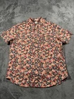 J.Crew Shirt Mens XL Multicolor Floral Short Sleeve Button Up Stretch Casual