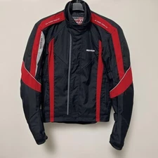 NANKAI Motorcycle Winter Jacket Black/Red Windproof Waterproof 3-Season