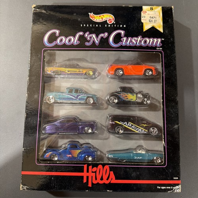 #ad Vintage Hot Wheels Cool N Custom 8 Newly Tooled 1998 First Edition Open Box $17.99