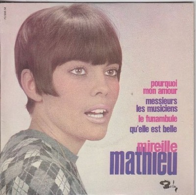 Mireille Mathieu - Qu'elle Est Belle 7'' 45 EP w/ PS