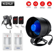 Wireless 110dB Siren Alarm System Remote Fob Home Security Protection Set