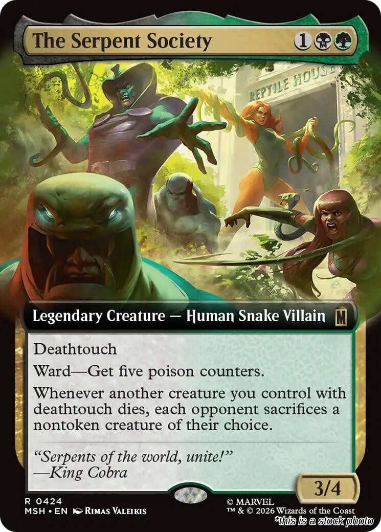 MTG: The Serpent Society (Extended Art) [MSH - 424]