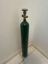 Green Oxygen Welding Gas Cylinder with Valve, Empty Fuel Cylinder