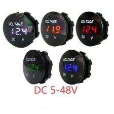 12V-24V Auto Marine Motorrad LED Digital DC Voltmeter Spannungsmesser Anzeige