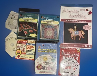 ADORABLE IDEAS JOHN DEER'S  5 STEP 13 DVD SET  Embroidery Machine  