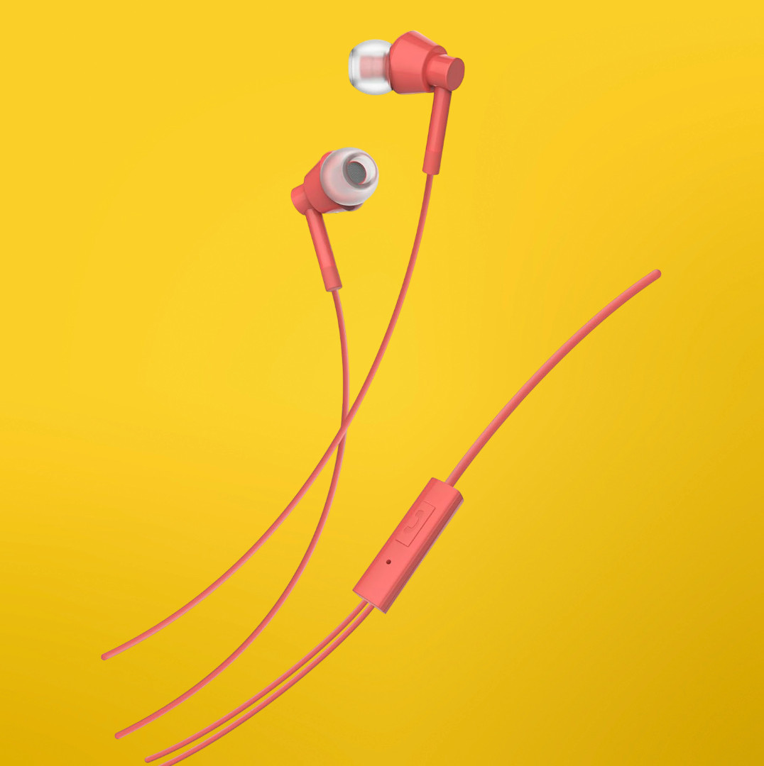 Nokia WB-101 Wired Buds In-Ear Headphones with Microphone - Red