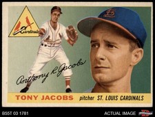 1955 Topps #183 Tony Jacobs Cardinals RC 4 - VG/EX