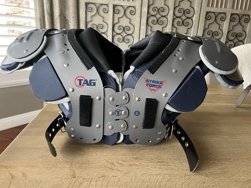 Shoulder Pad Shell TAG Strike Force 555 Football Shoulder Pad Hard Shell Foam Padded SM 16 ...