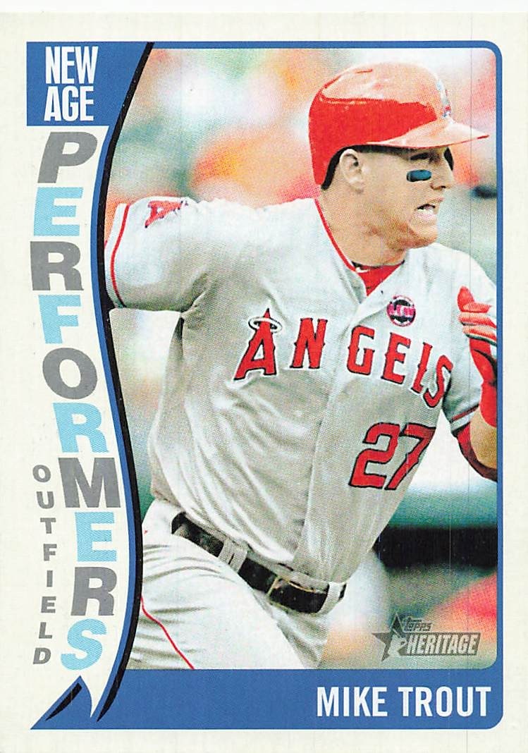 MIKE TROUT 2014 TOPPS HERITAGE BASEBALL NEW AGE PERFORMER NAP-MT