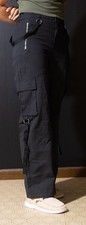 New Style Classic Fashion Cargo Pants, Baggy Utility Style With Supender Clips