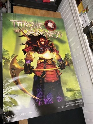 Sierra vintage throne of darkness gaming poster 2001