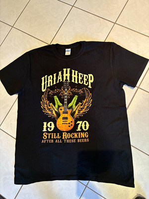 Uriah Heep T-Shirt schwarz Kurzarm  Still Rocking After Beers 