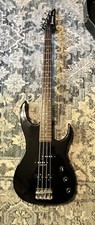 Black 4-String Electric Bass Guitar Solid Body Right-Handed with Case