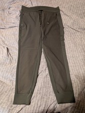 Nwots Athleta Headlands Hybrid Trek Joggers  Olive Green Sz 14 Athleisure Hiking