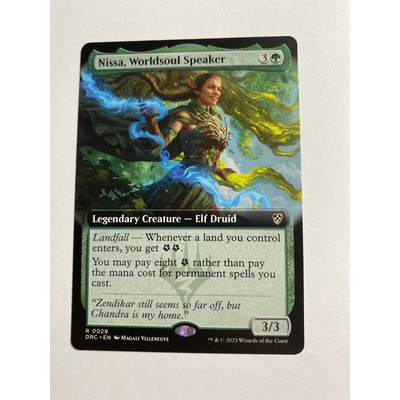 MTG - Nissa, Worldsoul Speaker (Extended Art) - Aetherdrift NM/M Condition