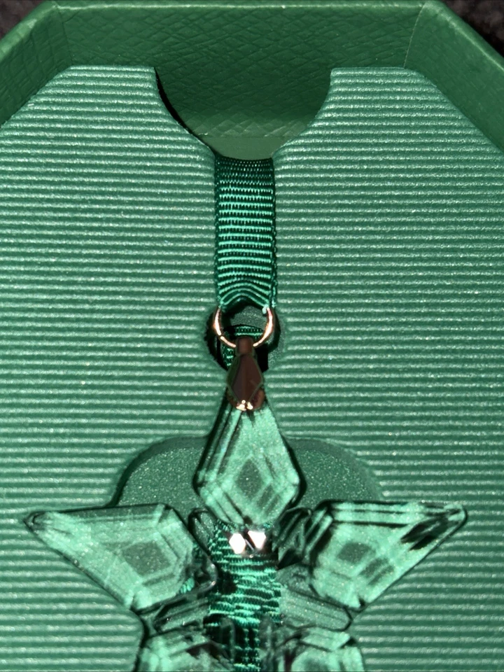 New Swarovski 2023 Annual Edition Swarovski Crystal Ornament Gold Tone Finish - Image 4 of 4