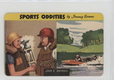 1954 Quaker Sports Oddities Cereal F279-20 John B Maypole #4 7i6