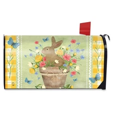 Briarwood Lane Flowerpot Bunny Mailbox Cover