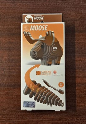 Eugy 3D Moose Puzzle   It's Fun and Easy   A Cool Learning Experience   New