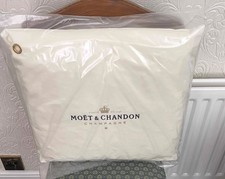 MOET CHANDON  CHAMPAGNE  OFF WHITE  CUSHION BRAND NEW  48CMS X 48 CMS  NEW