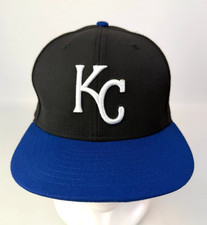 KC Kansas City Royals New Era Fitted 59Fifty 7 1/8 MLB Baseball Hat Cap 2 Tone