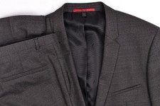 Hugo Boss Marzotto Adris4/Heilon Gray Wool Suit 42 S Pants 33x25