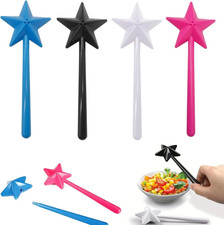 4 PCS Star Magic Salt and Papper Shakers Pentagram Shape Fairy Wand Three Holes