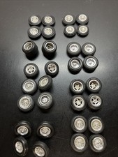 MPC AMT REVELL CHROME TYPE WHEEL & TIRE SET Lot Of 8 1/25 1/24 SCALE #12 C8