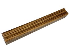 African Zebrawood wood turning blank 1-7/16" x 1-1/2" x 12" zebrano c53 Dried