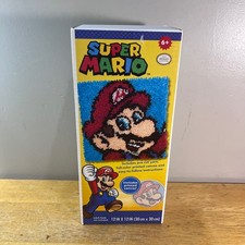 Super Mario Latch Hook Kit Dimensions 72-75279 Nintendo DIY Craft 12x12 New