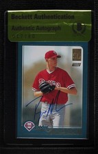 BAS 2001 Topps Traded & Rookies Ryan Madson #T229 Beckett Auth Sticker Auto 3c7