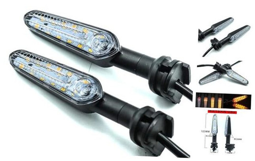 2PCS of Motorcycle Turn Signal Ultra Bright LED Turn Signal Amber Flowing