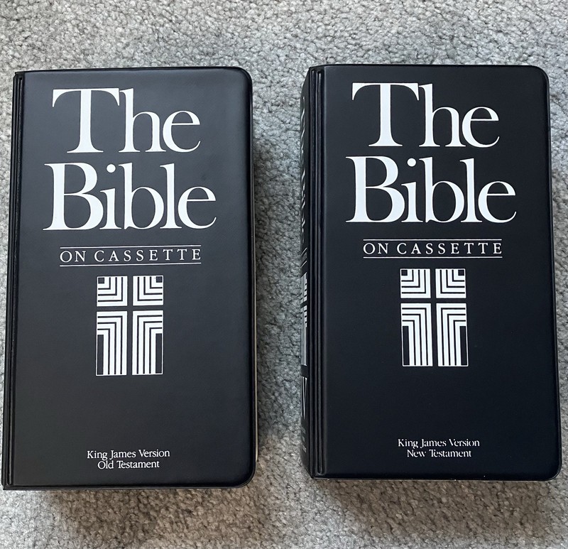 Vtg The Bible on Cassette King James Old & New Testament Set Volumes 3 & 4 1985