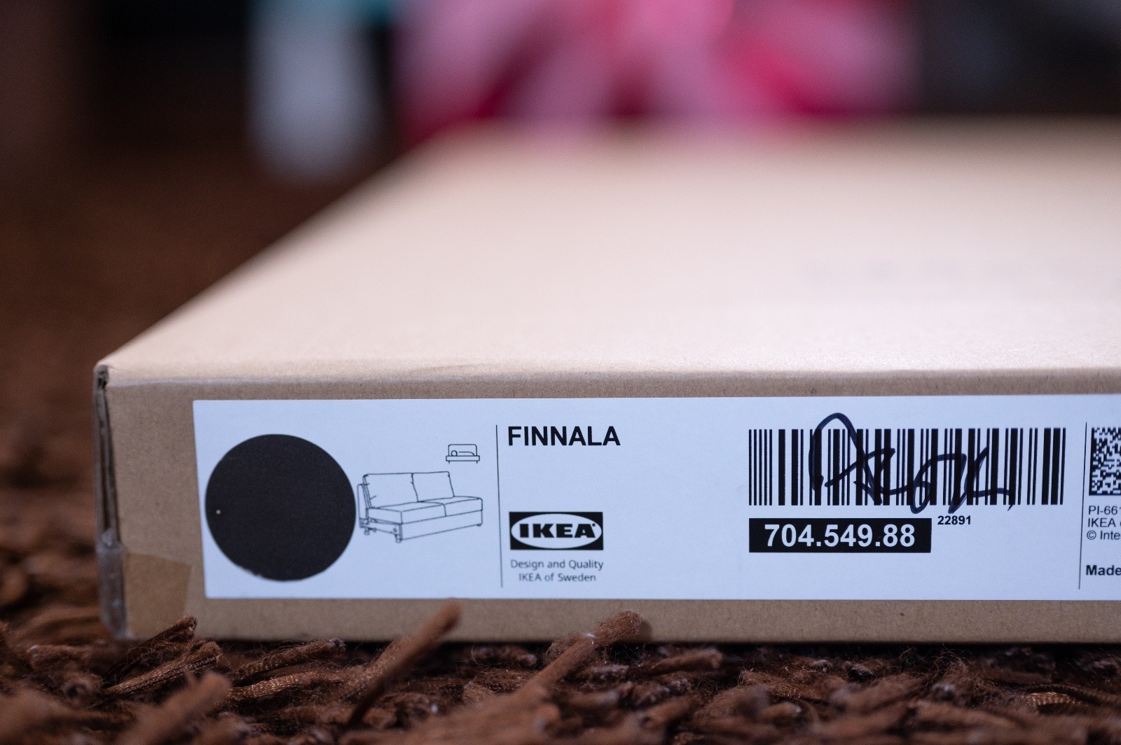 Copridivano Ikea FINNALA Loveseat nero-blu foto 2