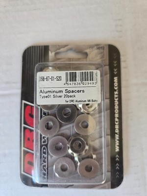 DRC Aluminium Spacer 20er Pack Silber D58-67-01-S20 Unterlagscheiben