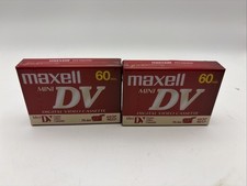 Pack of 2 Maxell Mini DV 60 Minutes 70.4m Video Camera Camcorder Tapes DVM60SE