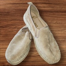 Sam Edelman Carrin Tan Suede Espadrille Platform Shoe Sz. 7.5