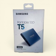 SAMSUNG PORTABLE SSD T5 ESTERNO USB-C 3.1 GEN 2 500GB FAST 10GBPS 500 GB (BLUE)