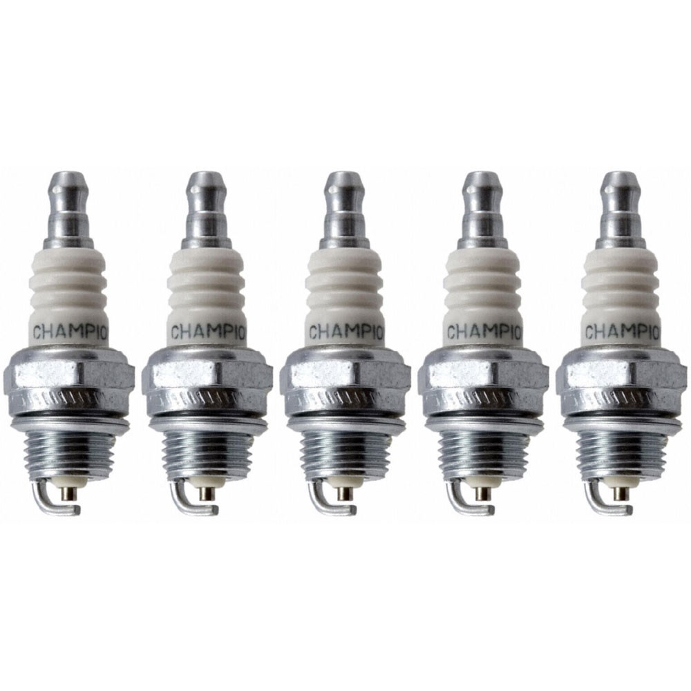 Champion Spark Plug 859 5pk Copper Plus 14mm 9.5mm Small Engine Resistor