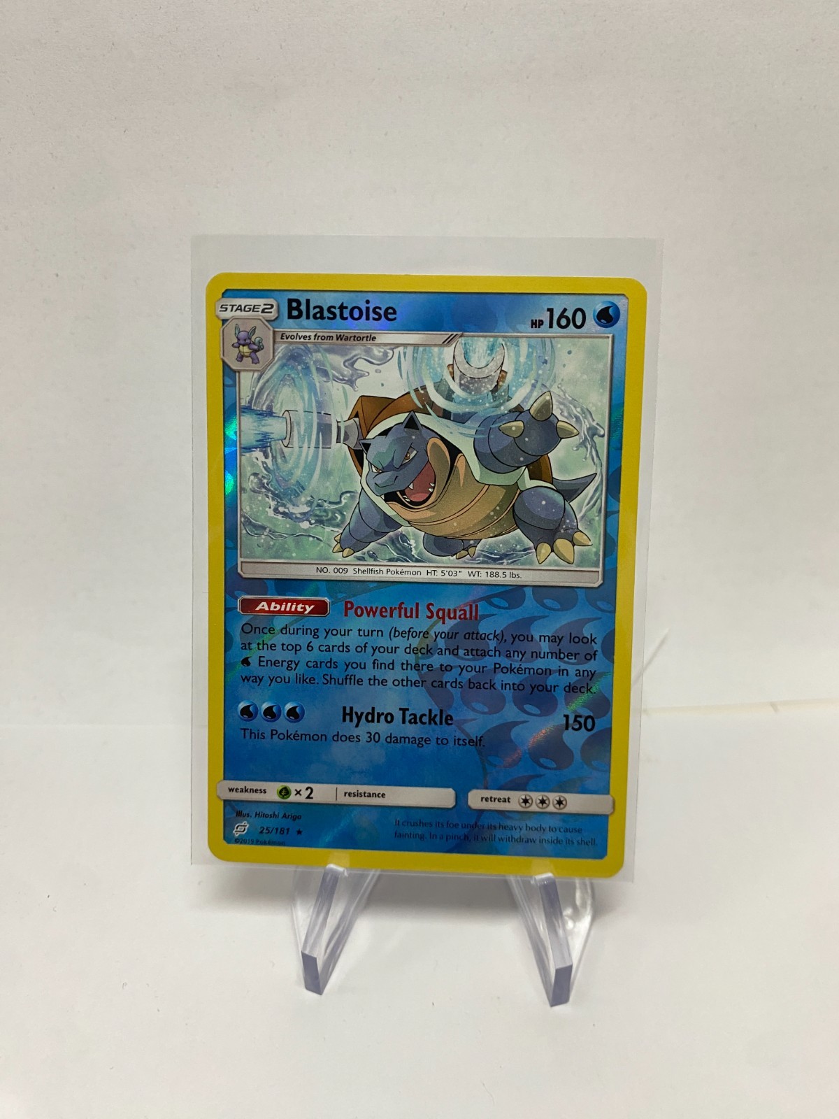 Blastoise 25/181 Rare Team Up Pokemon Reverse Holo NM/M