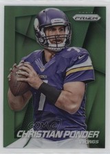 2014 Panini Prizm Green Prizm Christian Ponder #199 0n64