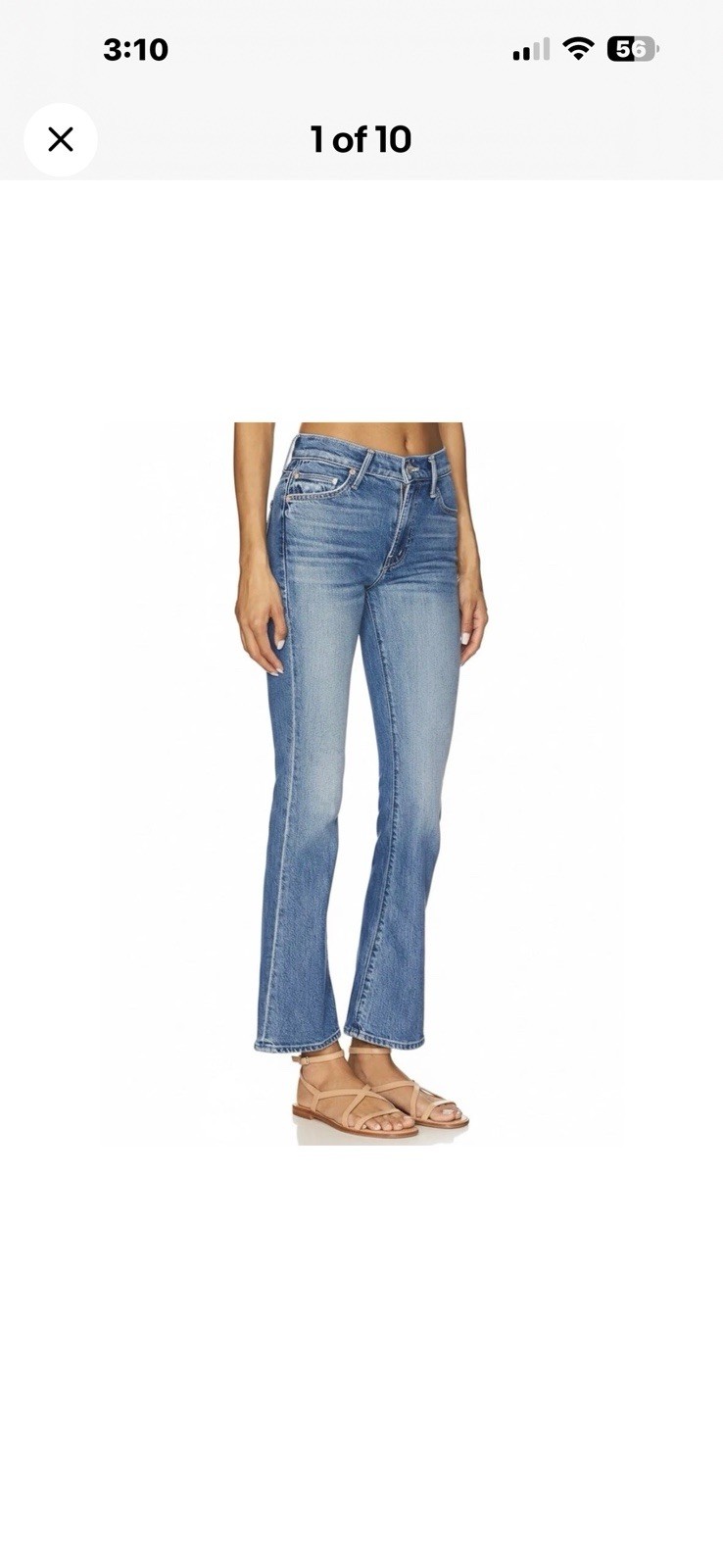 NWT MOTHER The Hiker Hover Denim Jeans Fight For Your Right Size 32