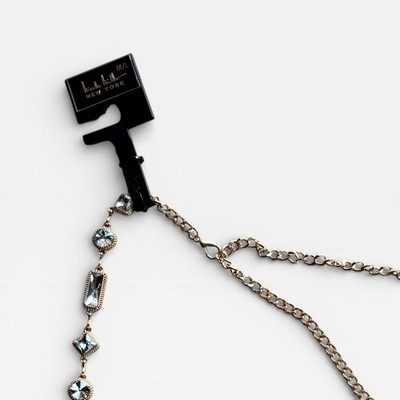 Nicole Miller Chain Belt Gold Tone Medium-Large Jeweled Charms NWT Nicole Miller Chain Belt Gold Tone Medium-Large Jeweled  main image 2