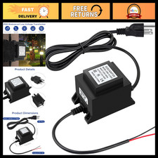 Low Voltage Transformer 12V 5A 60W for Outdoor Landscape Lighting Fountains