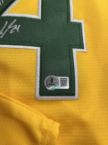 Lawrence Butler signed autographed Jersey Athletics LAW DAWG INSCRIPTION Beckett - Picture 3 of 7