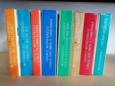 Lot von 8 Büchern von Indro Montanelli und Roberto Gervaso (Rizzoli)