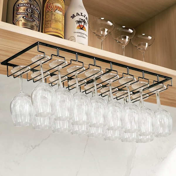 4 Reihige Weinglashalter GläSerhalter Aus Metall, HäNgender Weinglashalter, 2 S-image