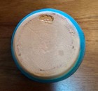Old Japanese Awaji Style Pottery Turquoise Matte Glaze Vase, Stamped  — photo 7