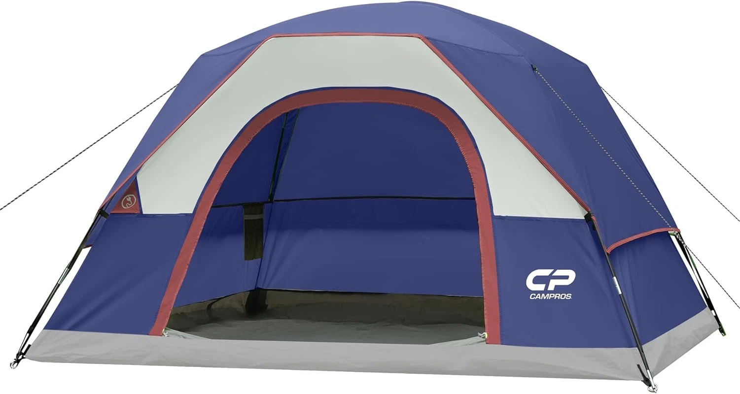 Waterproof 2/4/6 Person Camping Tent - Easy Setup, Windproof, Large Windows
