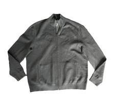 EXPRESS Men's Black Full Zip Knit Sweater XL FALL